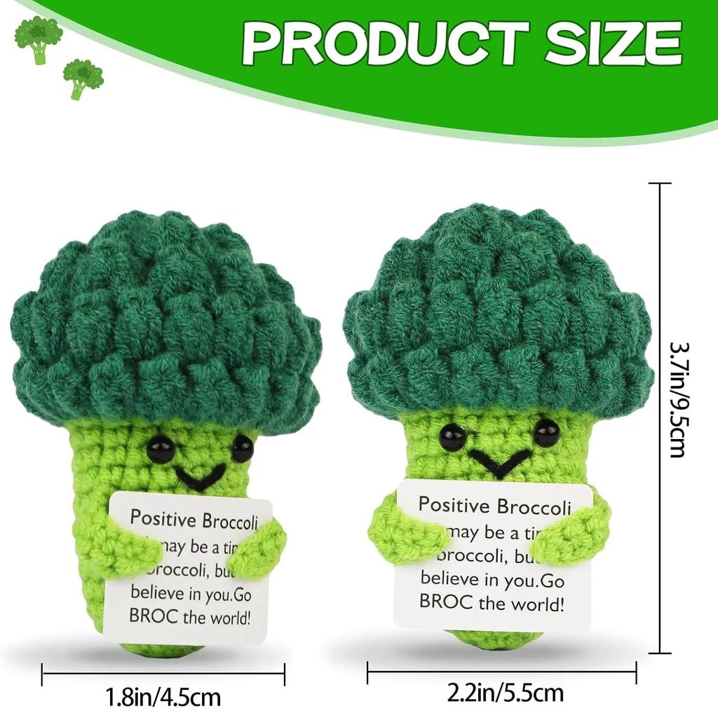 Bambola all'uncinetto Energia Positiva Tasca Abbraccio Fatto a Mano Maglia Peluche Patata Pianta Avocado Ape Tartaruga Anatra Divertente Regalo di Supporto Emotivo