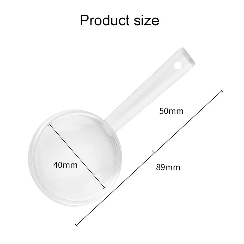 8~12pcs Magnifying Glass Handheld Transparent 9cm Children Observation Tools Home Outdoor Use Scientific Supplies Portable TMZ