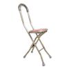 Four-Legged Folding Cane Seat: Portable Anti-slip Walker Stool for Elderly