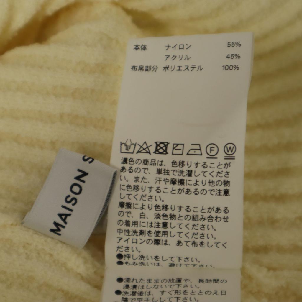 MAISON SPECIAL Long sleeve rib knit FREE Generation Women Used