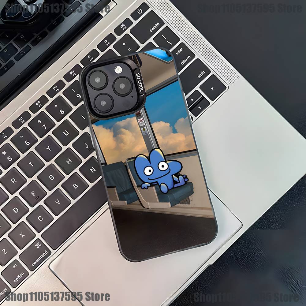Bfdi Battle For Dream Island Phone Case For iPhone 17,16,15,14,13,12,11,Pro,XS,Max,Plus,Mini,SE4,E Black Matte Shockproof Cover