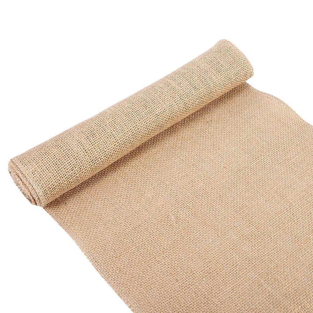 Vintage Nature Hessian Jute Burlap Ribbon Table Runner Crafts Chair Christmas Wedding Party