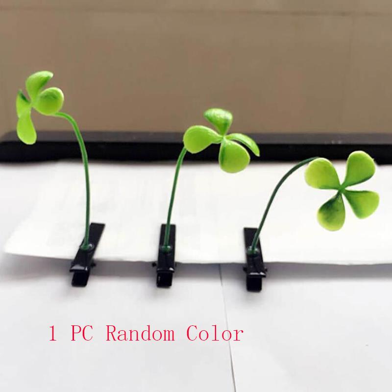 Creative Funny Grass Hair Clips Bean Sprout Hairpins Headwear Novelty Popular Flower Plant Kids Girls Barrettes Hair Accessories