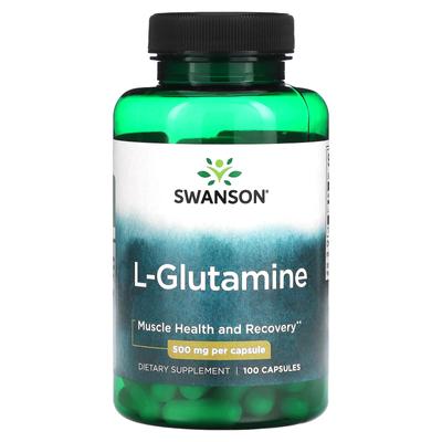 L-Glutamin, 500 mg, 100 Kapseln