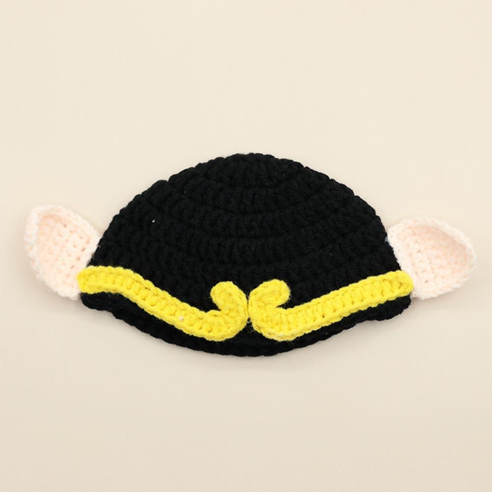 Refined Style Knitting Wool Cat Hat Cute Design Elastic Knitted Hat Photo Props Pet Hat Party Photo Shoot
