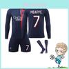 2324 Paris Home Fotbalový dres s dlouhým rukávem 7 Mbappé 10 Li Gangren 9 Ramos Polyesterová tkanina
