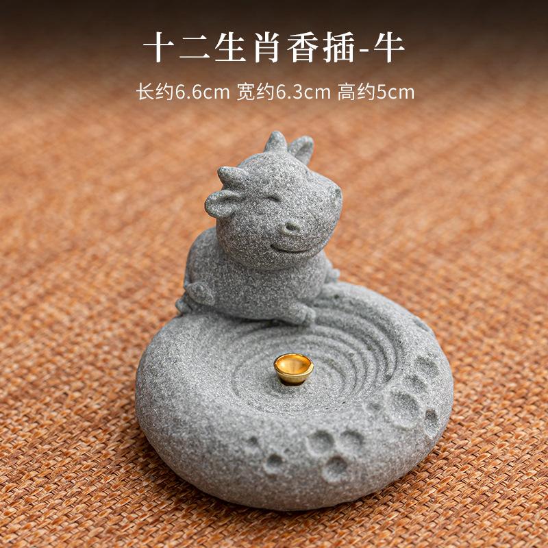 Incense Holder for Sticks Incense Stick Holder Ash Catcher for Meditation Yoga SPA Natural Stone Incense Burner Home Table Decor