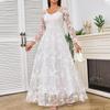 2026 Spring European & American Off-Shoulder Bridal Wedding Evening Gown for Women