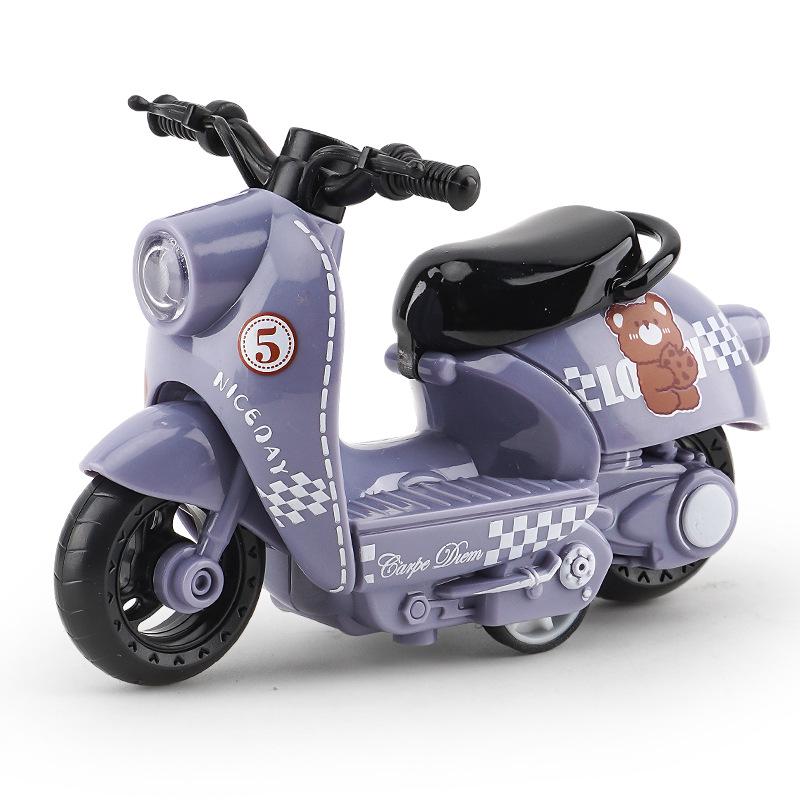 Trendy Mini Motorcycle Keychain Pendant: Cool Model Figurine Car Keyring Toy