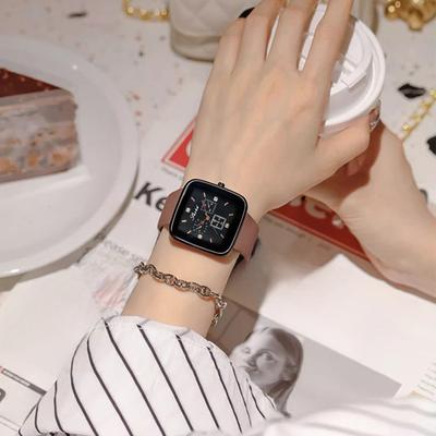 Stylish Silicone Rectangle Watch Unisex Quartz Watch for Couples Casual Fashion Wristwatch Gift Watch