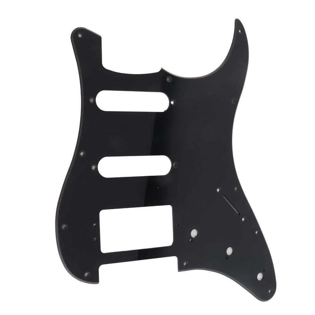 Electric Guitar Pickguard PVC Plastic Guard Scratch Board Front Plate Panel Cover Instrument Accessories 1 Layer Black