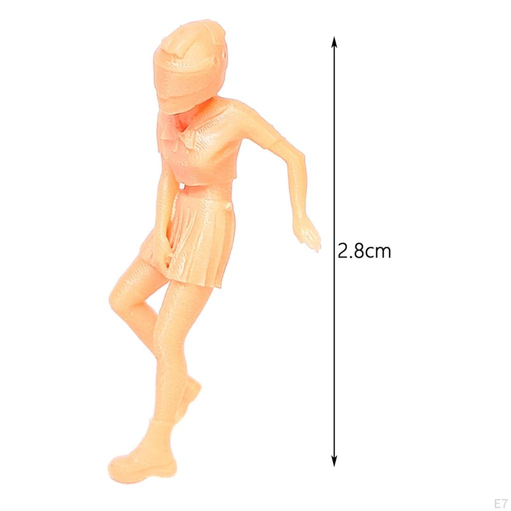 1/64 Figures Train Model People Tiny for Miniature Scene Fairy Garden Sand Table