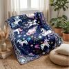 Fantasy Unicorn Adventure Theme blanket Lightweight Warm Flannel Blanket Decorative Throw Blanket for Home Decoration