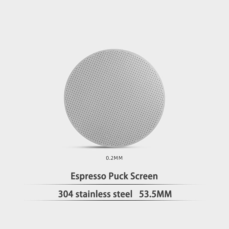 0.2mm Reusable Espresso Puck Screen Coffee Filter Stainless Steel Holder for 51/53/58mm Coffee Portafilter Barista Accessories
