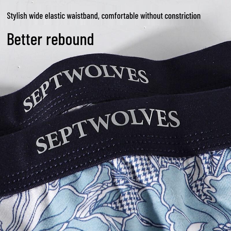 Septwolves Men's Antibacterial Boxer Briefs