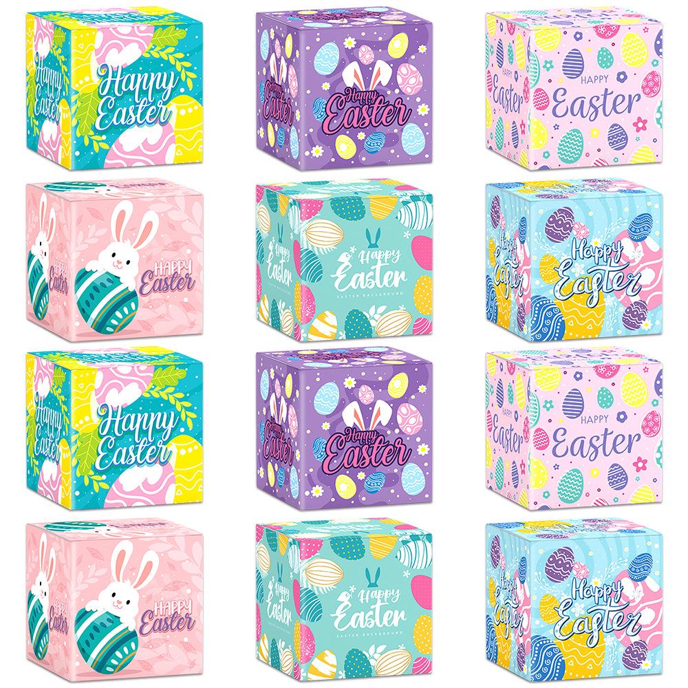 New Styles, Easter, Cartoon, Cute Rabbit, Candy and Snack Packaging Boxes, Party Decorations, Gift Boxes, Holiday Supplies