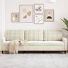 VidaXL 3-seater Sofa Cream 210 Cm Velvet, Sofa, Living Room Sofa, Three-seater Sofa, Upholstered Sofa, Seats of 4007652