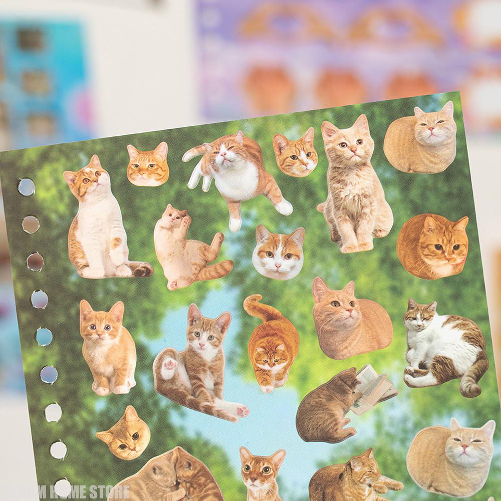 30pcs/bag Cute Pet Battle Cut-Out Coil Sticker Book DIY Handbook Calendar Greeting Cards Diary Notebook Album Material Stickers