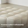 Cube Pouf Italian Design Ottoman Modern Luxury Geometric Shape for Homeowners, Home Decorators, Living Room, Entryway, Study