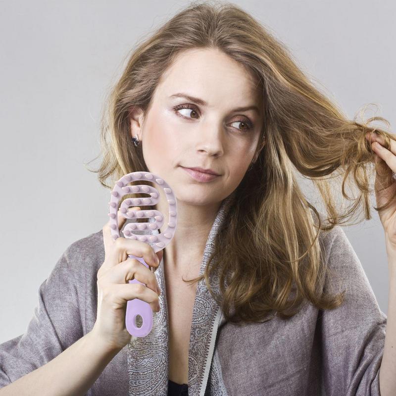 Hair Shampoo Comb Shampoo and Scalp Massage Comb Comfortable Grip Cleaning Tool for Men Women Children and All Hair Types