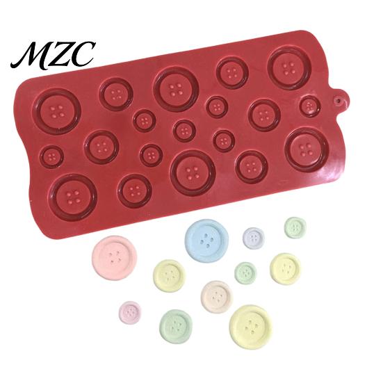 Chocolate Candy Making Tool Button Silicone Mold, Food Grade Non Stick Casting Easy Release Mold Tray, Flexible for DIY Baking And Crafting