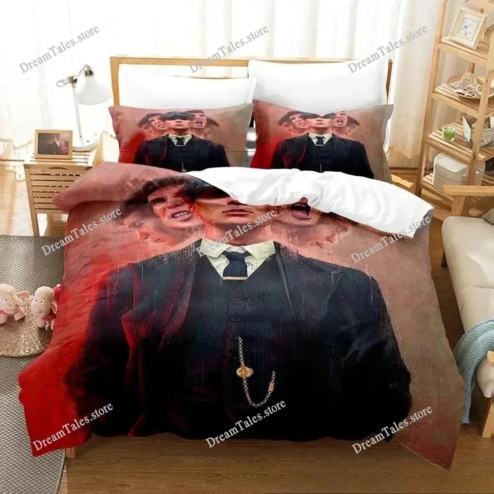 3D Print Peaky TV Blinders Bedding Set Boys Girls Twin Queen King Size Duvet Cover Pillowcase Bed Boys Adult Home Textileextile7