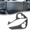 Car Steering Wheel Panel Button Trim Cover Frame Sticker Protector Carbon Fiber LHD for Honda Accord 2013 2014 2015 2016 2017