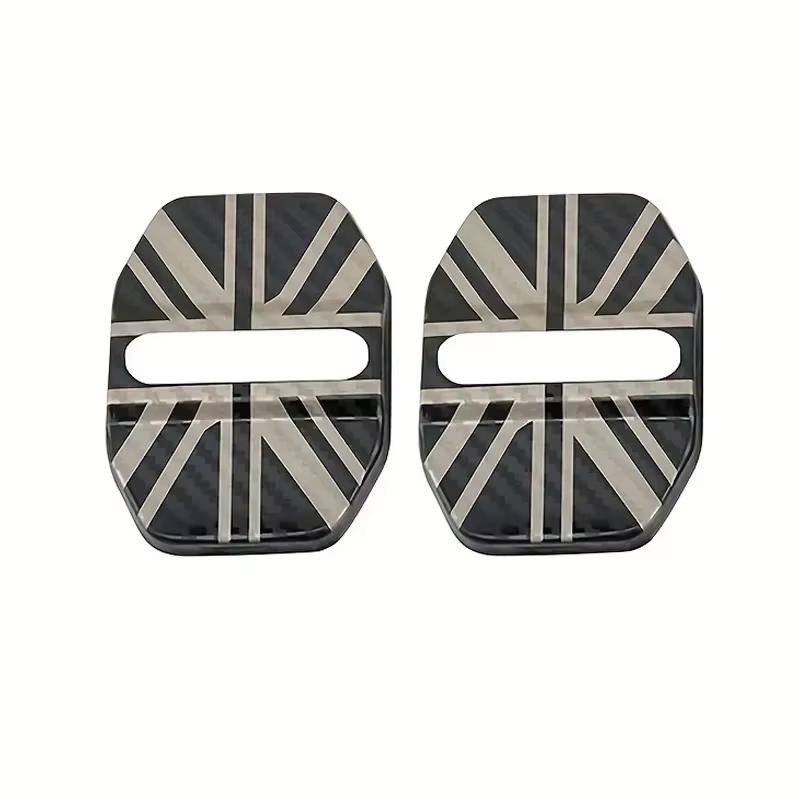 

4/2Pcs Stainless Steel Car Door Lock Cover Interior Accessories for Mini Cooper Countryman Clubman R55 R56 R60 F54 F55 F56 F60 золотий/чорний