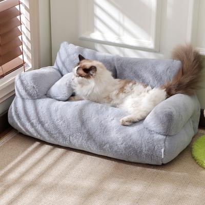 Cat Bed Sofa Winter Warm Cat Nest Pet Bed for Small Medium Dogs Cats Comfortable Plush Puppy Bed Pet Supplies
