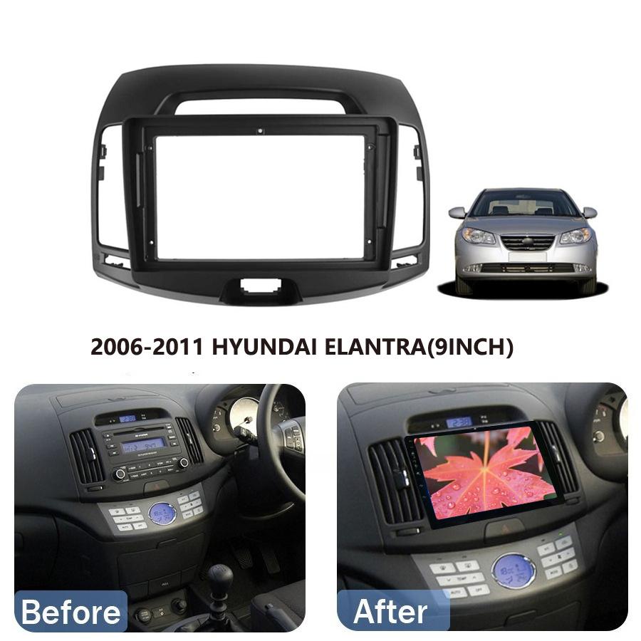 Für Hyundai ELANTRA 2007-2011 9 Zoll LHD RHD Koreanische Version Textur 2 Din Auto Innenraum Android Rahmen