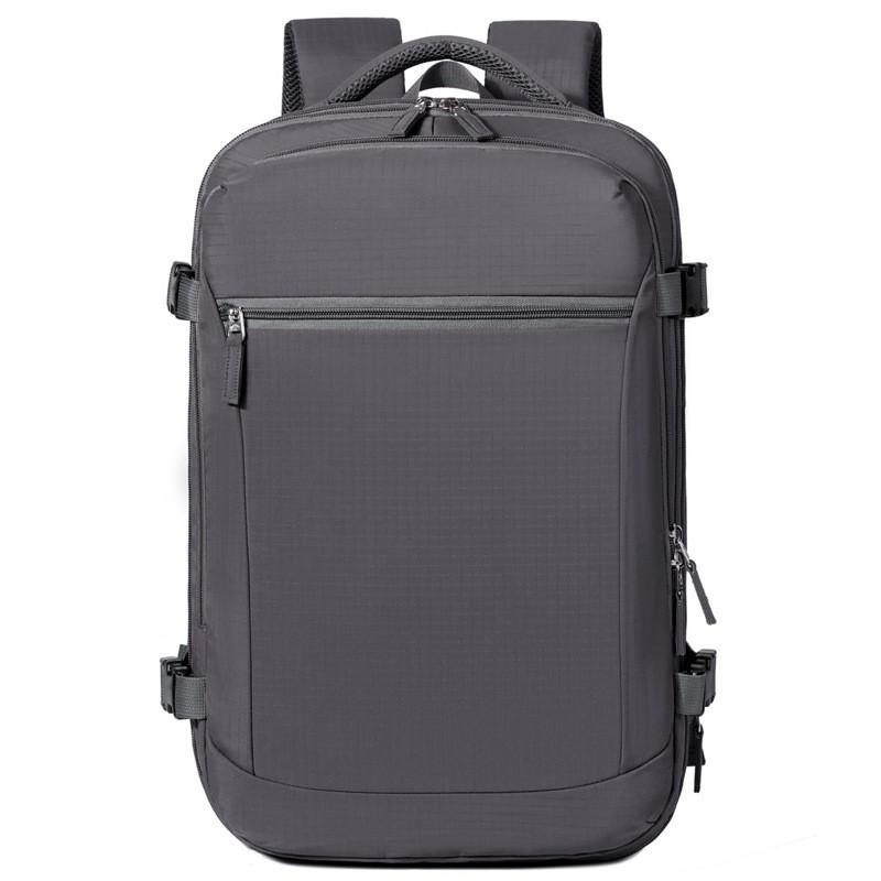 Expansible Travel Backpack 15-inch Laptop Water-Resistant Dry-Wet Separation Design Business Commute Weekend Trip Oxford
