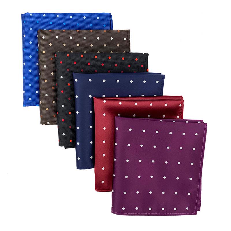 Men's Polka Dot Suit Handkerchief - Fashionable Square Pocket Scarf