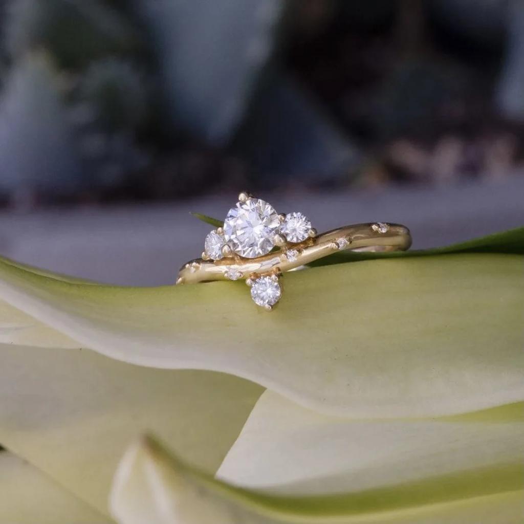 New African popular ring hot sale simple zircon women's wedding hand jewelry
