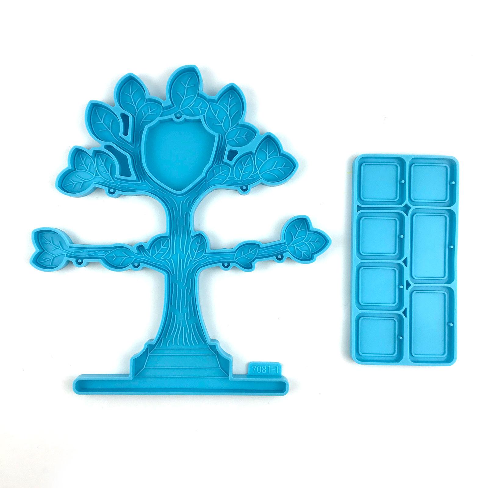 

Фоторамка Подвесной кулон на елку Форма из эпоксидной смолы Украшения для рабочего стола Силиконовая форма DIY Ремесло Украшения Литейная форма 1 синий