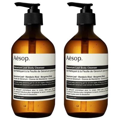 Aesop Geranium Leaf Body Cleanser, 500 ml, 2 stk.