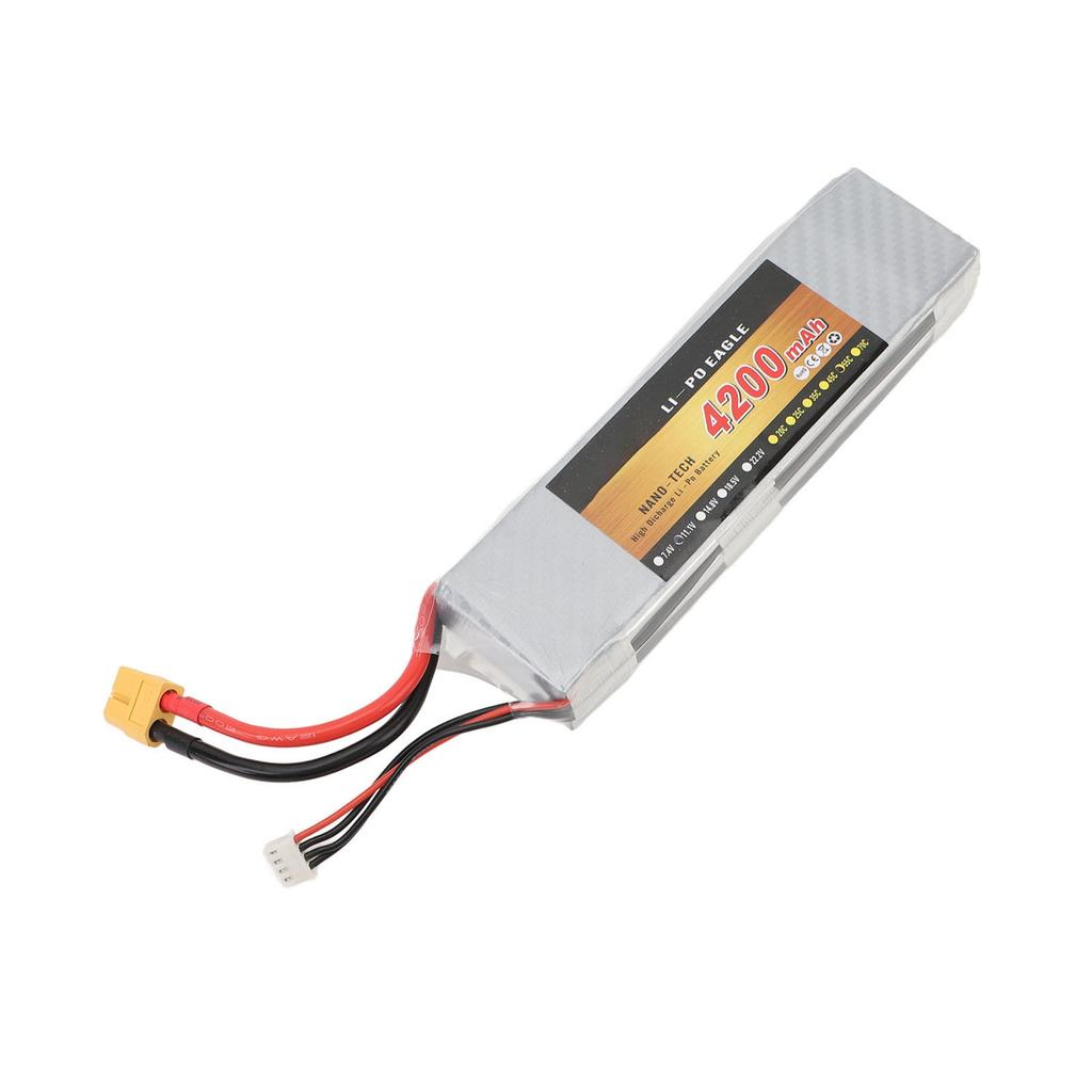 3S Lipo Battery 55C 4200mAh 11.1V Lipo Battery With XT60 Plug for 1/10 RC Car RC Airplane Helicopter Quadcopter