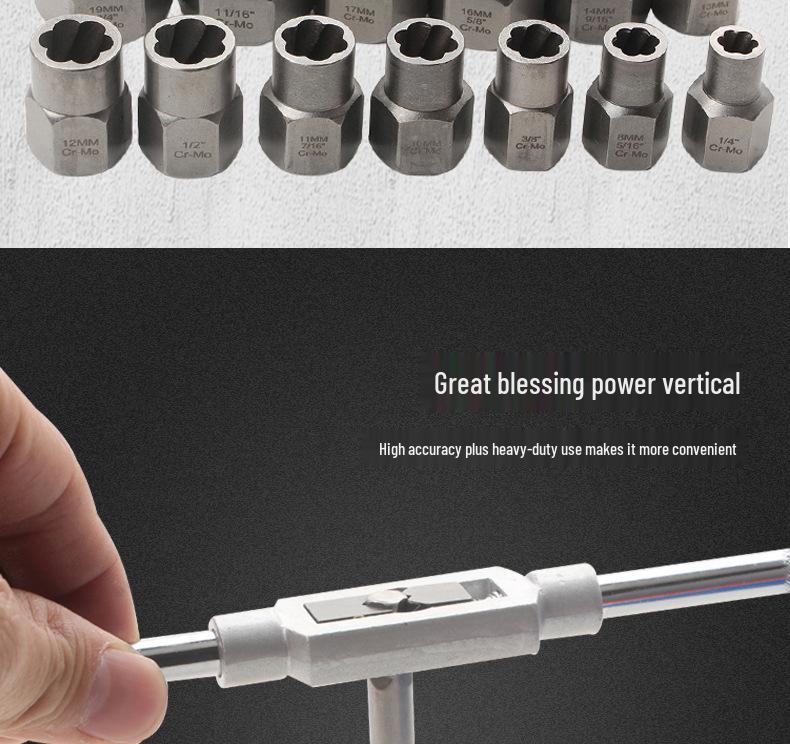 29-Piece Damaged Screw and Nut Extractor Set