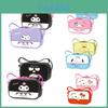 Cute Cartoon Kt Meiliedi Kuro Mini Leather Makeup Bag For Kids Small Size, Candy-colored Pop