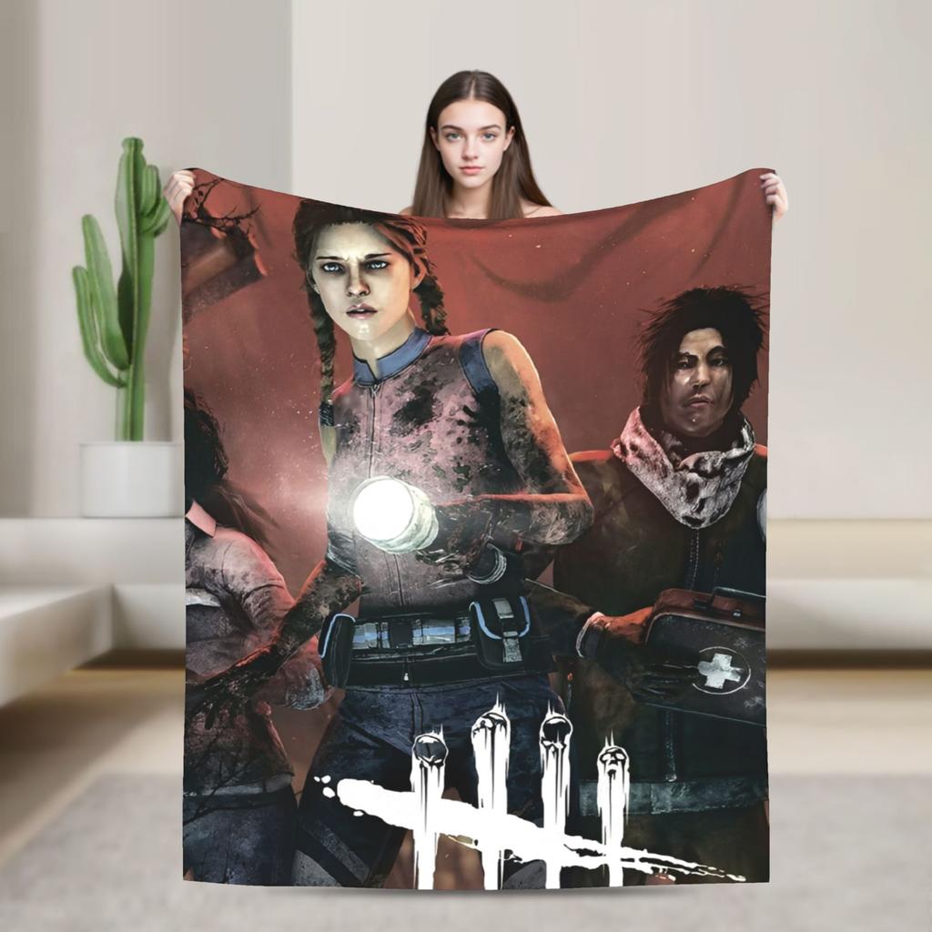 Deads by Daylights Plush Blanket Boy Girl  Flannel Throw Blanket For Home Decor Soft Customized Quality Bedspread Birthday Gift