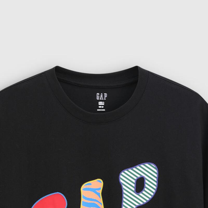Gap Unisex Logo Print Loose Fit Short Sleeve T-Shirt