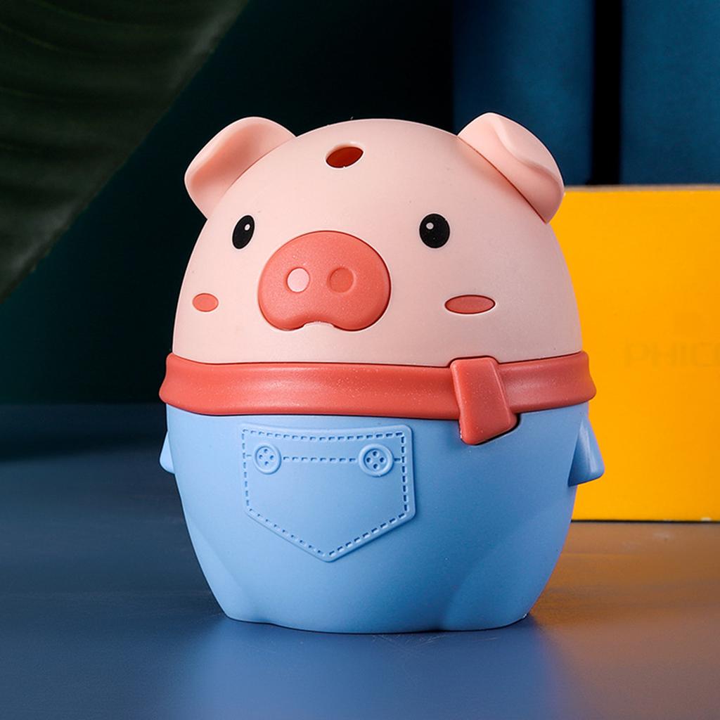 Niedlicher automatischer Schwein-Zahnstocherspender - Pop-Up Spender zum Drücken für die Küchenarbeitsplatte, Entzückender Tier-Schreibtisch-Organizer