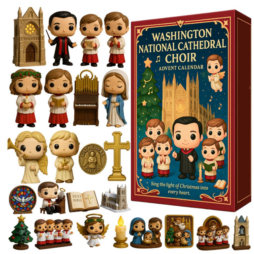24 Days Christmas Countdown Calendar 2D Flat Christmas Ornaments Xmas Countdown Calendar Holiday Countdown Calendar Xmas Gifts