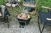 Captain Stag UG-50 CS Black Label BBQ Stove, Fire Pit, and Dutch Oven, 3-in-1, Hexa Stainless Steel Fire Grill with Bag