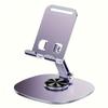 Foldable Metal Phone Stand - 360° Rotating Compact Holder for Smartphones, Tablets, Office & Travel Accessory
