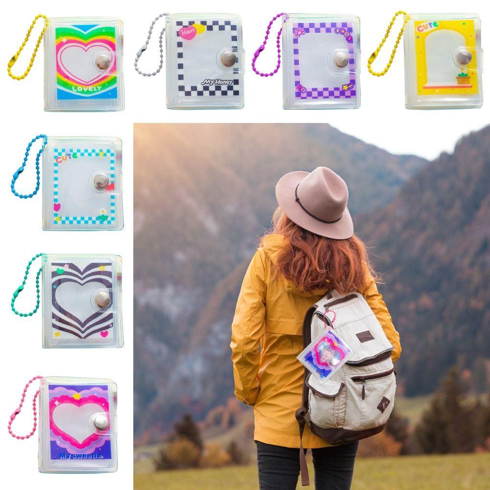 

2-дюймовий брелок для рюкзака, дизайн на кнопці, міні-міні фотоальбом для фотокартки 8