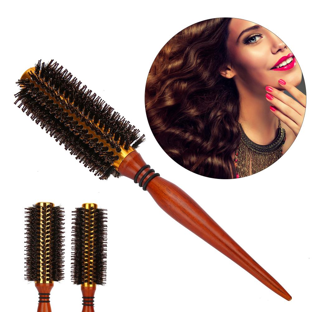Professional Curling Hair Brush Straight Hairbang Round Hairbrush Hairdressing Tools#12