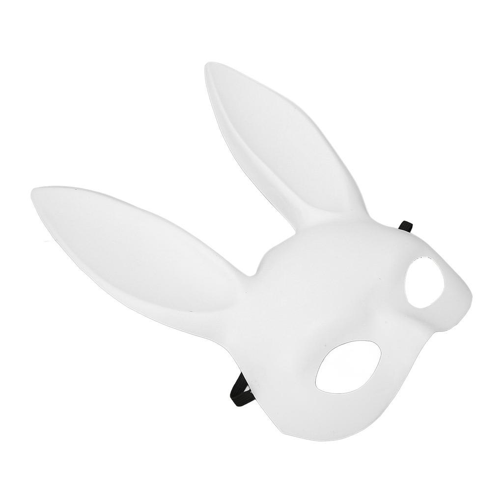 Halloween Bunny Mask Half Face Rozkošný králičí cosplay maska ​​jako doplněk pro párty potřeby