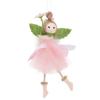 Long Legs Flower Fairy Ornaments with Flower Cute Easter Fairy Pendant Mesh Handmade Skirt Girl Hanging Home Party