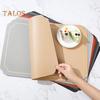 Rectangle Faux Leather Placemat Modern Waterproof Heat-Resistant Non-slip Heat Insulation Dishwasher Safe Dining Table Protection Decoration