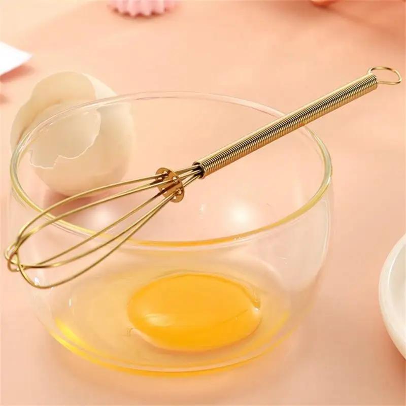 Cream Whipper Four-color Fine Steel Wire Hanging Storage Reinforcement Ring Small and Exquisite Kitchen Tools Mini Egg Beater